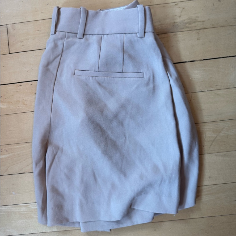 Babaton Taupe Pleated Trousers